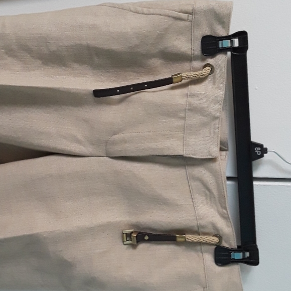 Linen Pants with leather belt - Picture 4 of 5